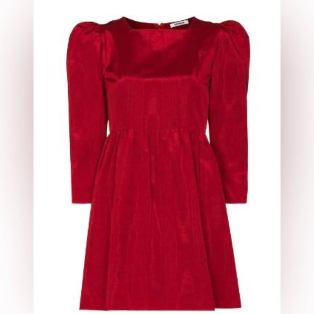 Batsheva's cherry red mini dress